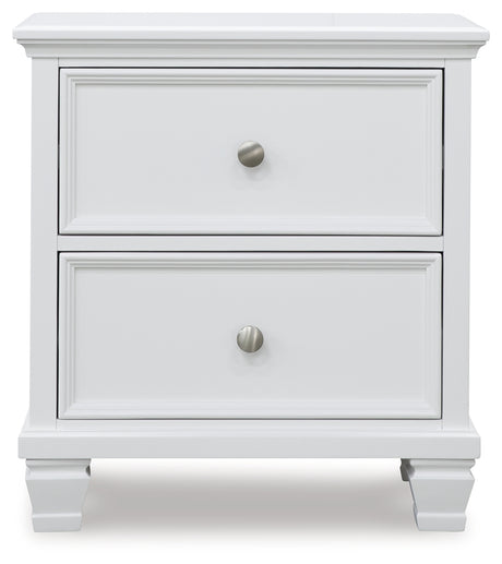 Fortman White Nightstand from Ashley - Luna Furniture