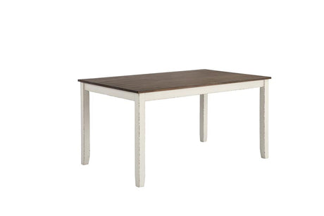 Fortress Chestnut and Vintage White 7-Piece Dining Set from Coaster - Luna Furniture