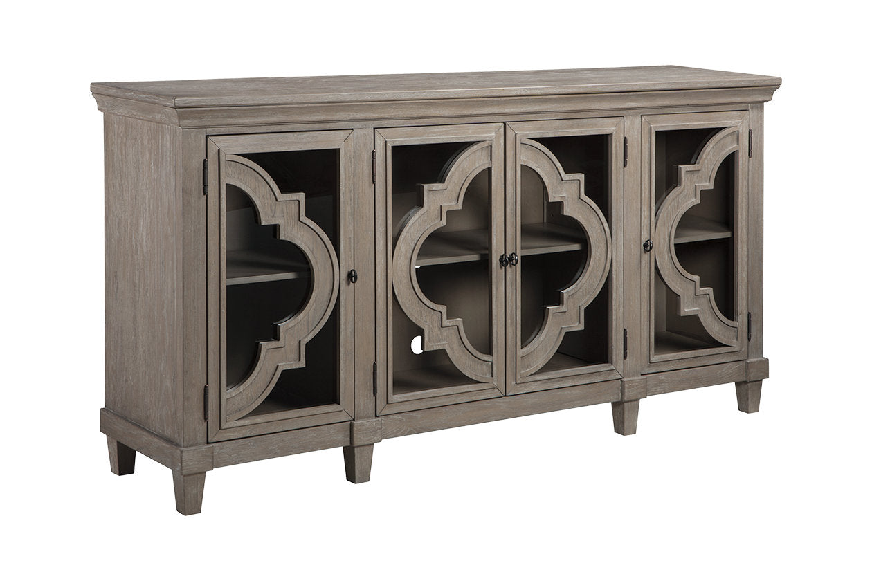 Fossil Ridge Gray Accent Cabinet from Ashley - Luna Furniture