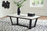Fostead White/Espresso Coffee Table from Ashley - Luna Furniture