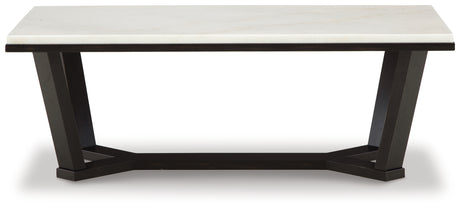 Fostead White/Espresso Coffee Table from Ashley - Luna Furniture