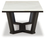 Fostead White/Espresso Coffee Table from Ashley - Luna Furniture