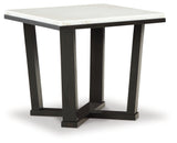 Fostead White/Espresso End Table from Ashley - Luna Furniture