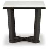 Fostead White/Espresso End Table from Ashley - Luna Furniture