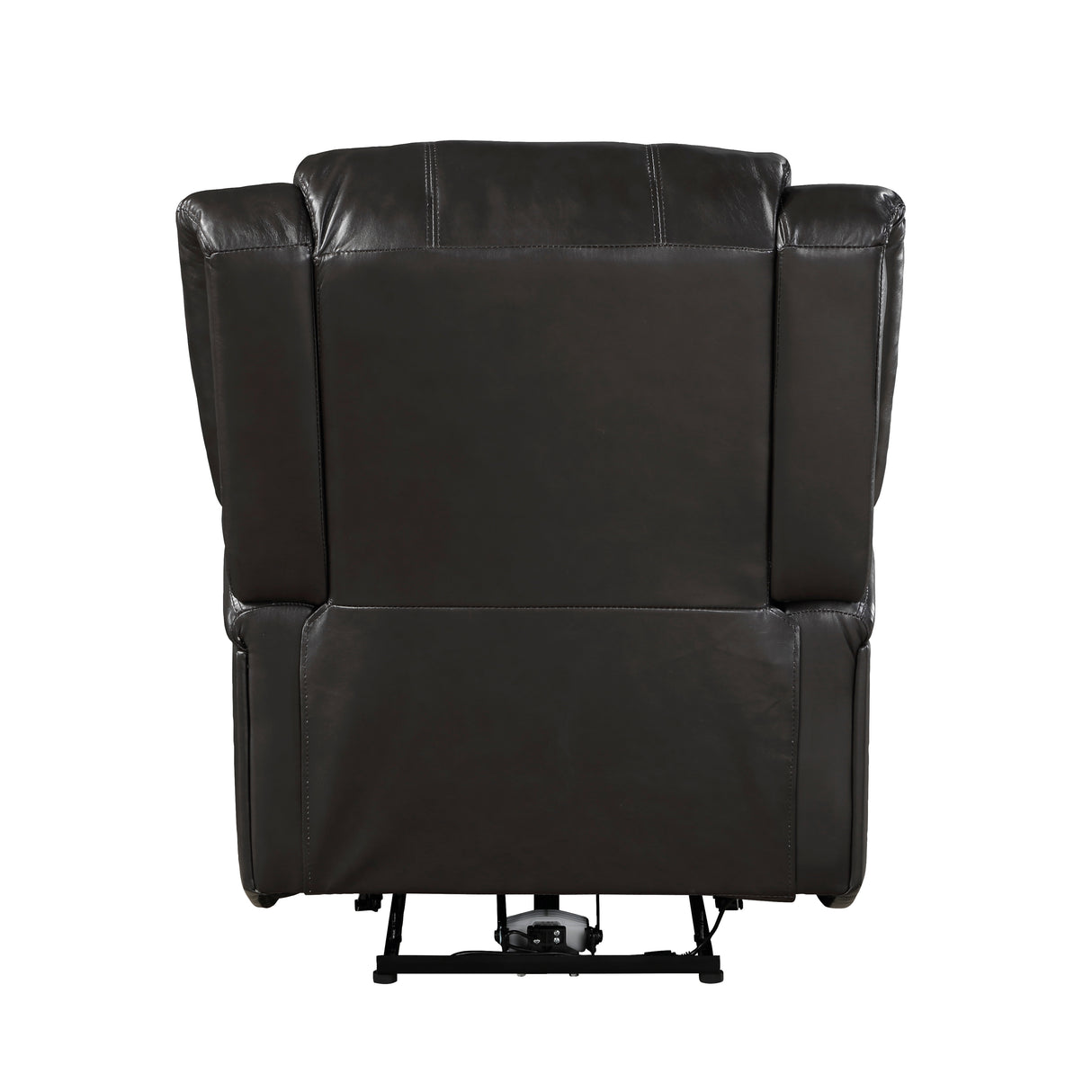 Foxcroft Brown Faux Leather Power Reclining Chair from Homelegance - Luna Furniture