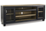 Foyland Black/Brown 83" TV Stand from Ashley Furniture - Luna Furniture