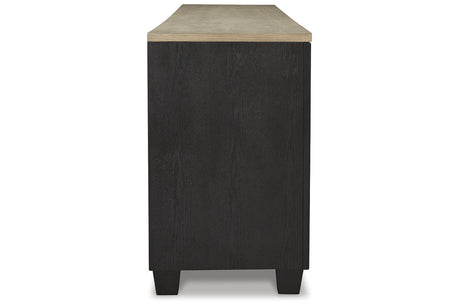 Foyland Black/Brown 83" TV Stand from Ashley - Luna Furniture