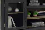 Foyland Black/Brown 83" TV Stand from Ashley Furniture - Luna Furniture