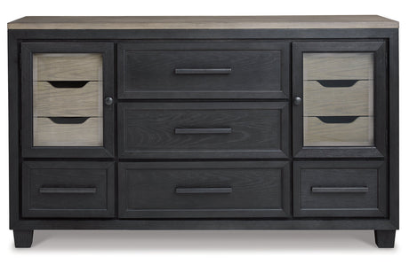 Foyland Black/Brown Dresser from Ashley - Luna Furniture