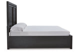 Foyland Black/Brown King Storage Platform Bed from Ashley - Luna Furniture