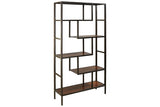 Frankwell Brown/Black Bookcase from Ashley Furniture - Luna Furniture