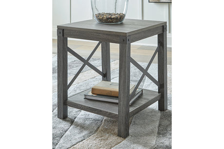 Freedan Grayish Brown End Table from Ashley - Luna Furniture