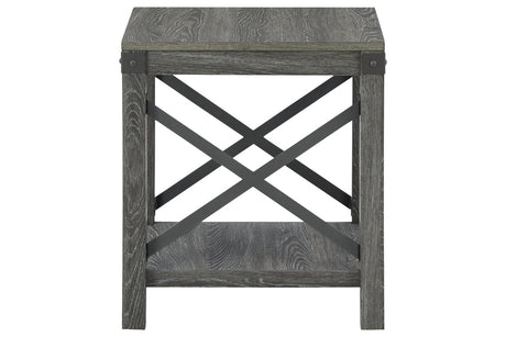 Freedan Grayish Brown End Table from Ashley - Luna Furniture