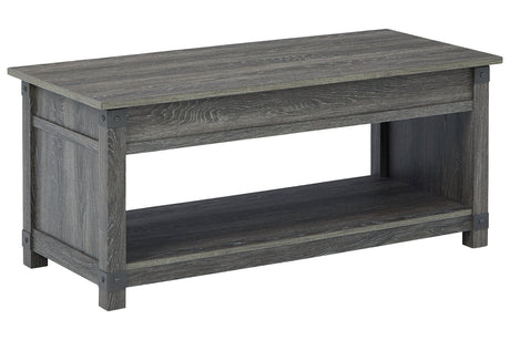 Freedan Grayish Brown Lift-Top Coffee Table from Ashley - Luna Furniture