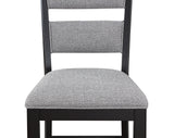 Frey Black/Gray Counter Height Chair, Set of 2 from Crown Mark - Luna Furniture