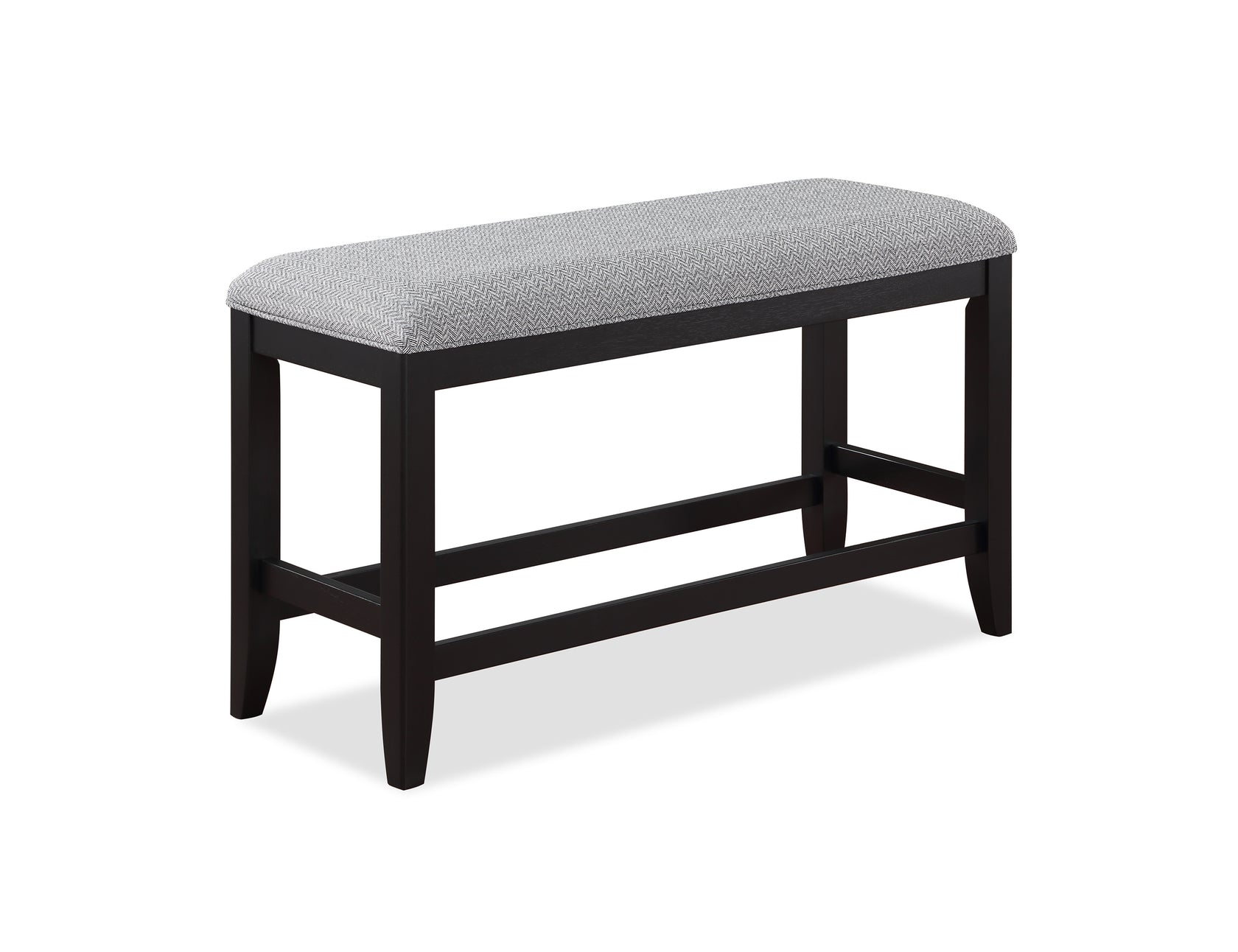 Frey Black/Gray Counter Height Dining Bench from Crown Mark - Luna Furniture