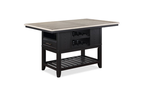Frey Black/Gray Counter Height Dining Set from Crown Mark - Luna Furniture