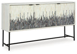 Freyton White/Gray Accent Cabinet from Ashley - Luna Furniture
