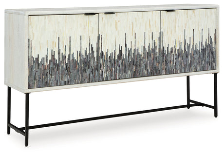 Freyton White/Gray Accent Cabinet from Ashley - Luna Furniture
