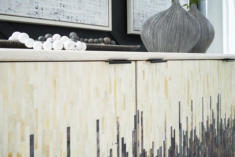 Freyton White/Gray Accent Cabinet from Ashley - Luna Furniture