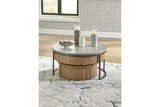 Fridley Gray/Brown/Black Nesting Coffee Table from Ashley - Luna Furniture