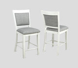 Fulton Chalk/White Counter Height Dining Set from Crown Mark - Luna Furniture