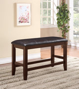 Fulton Espresso Counter Height Dining Bench from Crown Mark - Luna Furniture