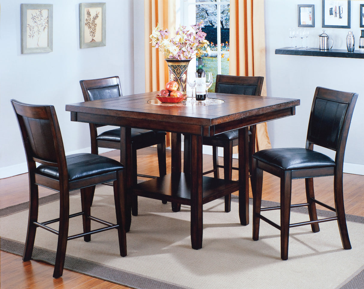 Fulton Espresso Counter Height Dining Set from Crown Mark - Luna Furniture
