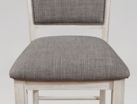 Fulton White Counter Height Chair, Set of 2 from Crown Mark - Luna Furniture
