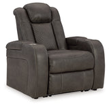 Fyne-Dyme Shadow Power Recliner from Ashley - Luna Furniture