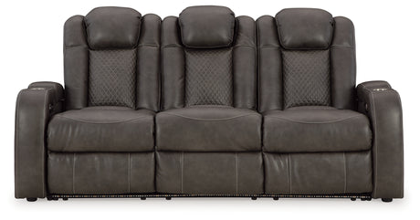 Fyne-Dyme Shadow Power Reclining Sofa from Ashley - Luna Furniture