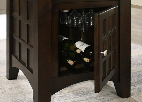 Gabriel Cappuccino and Tan Square Counter Height Dining Set from Coaster - Luna Furniture