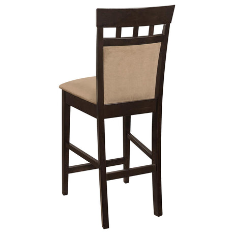 Gabriel Cappuccino and Tan Square Counter Height Dining Set from Coaster - Luna Furniture