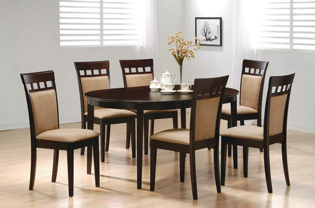 Gabriel Cappuccino Oval Dining Table from Coaster - Luna Furniture