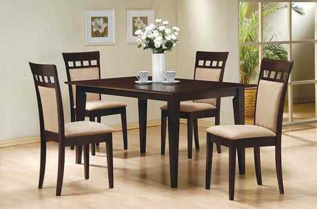 Gabriel Cappuccino and Tan Upholstered Side Chairs, Set of 2 from Coaster - Luna Furniture
