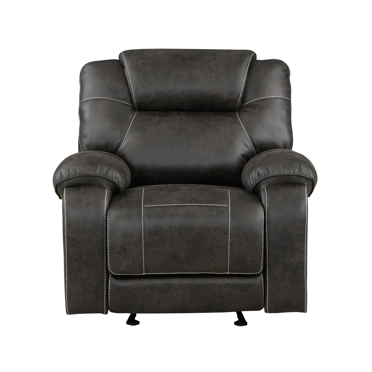 Gainesville Chocolate Microfiber Glider Reclining Chair from Homelegance - Luna Furniture