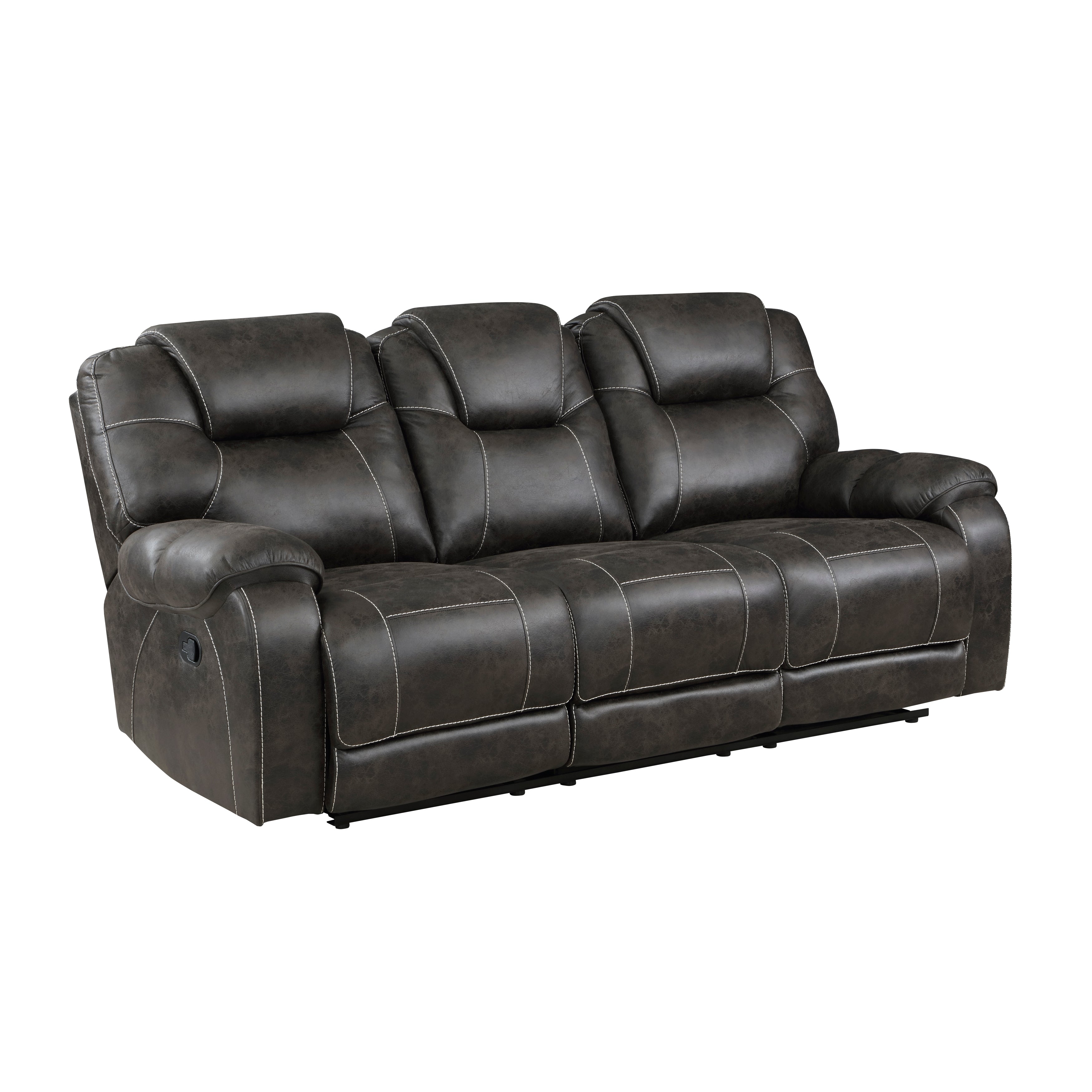 Homelegance Gainesville Chocolate Microfiber Double Reclining