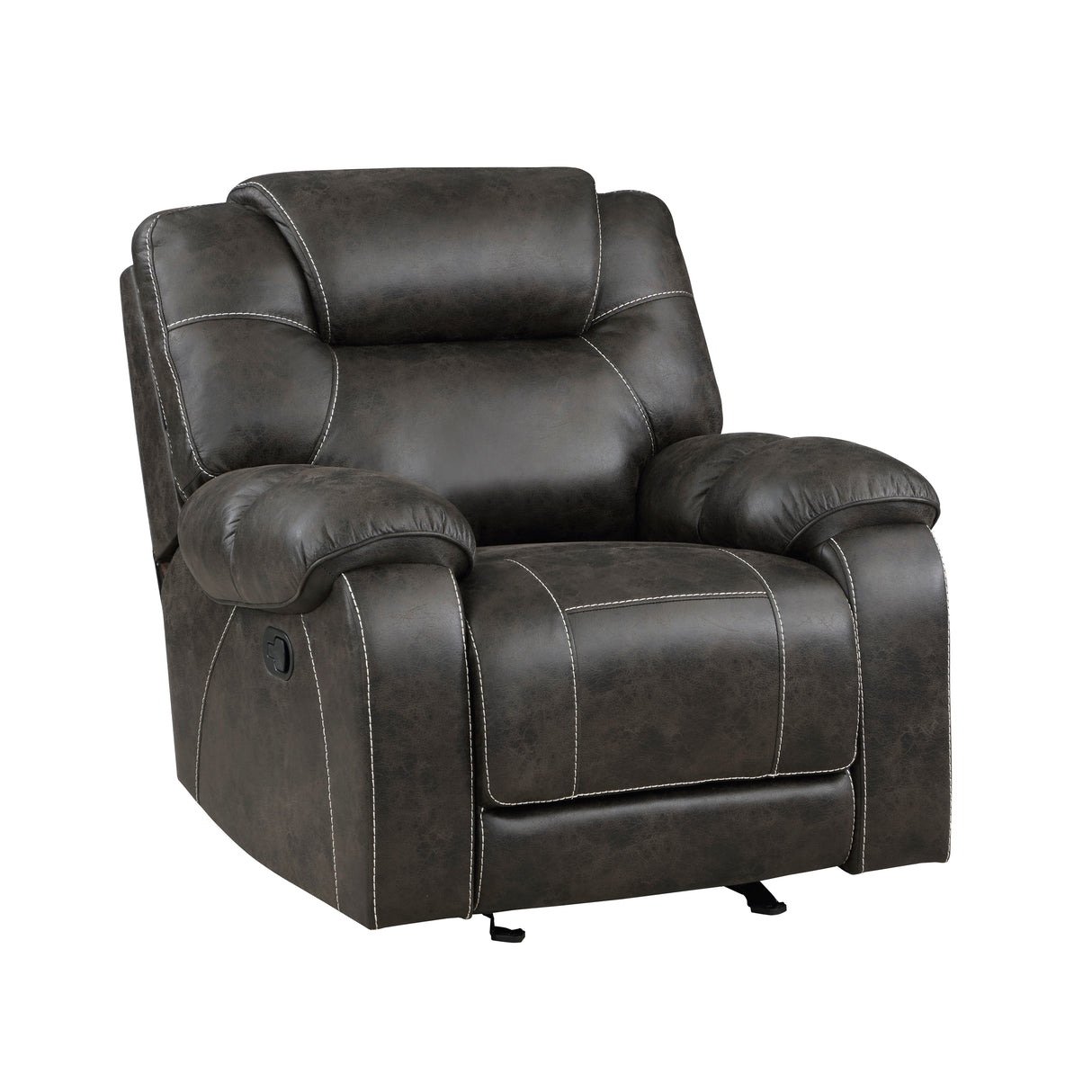 Gainesville Chocolate Microfiber Double Reclining Living Room Set from Homelegance - Luna Furniture