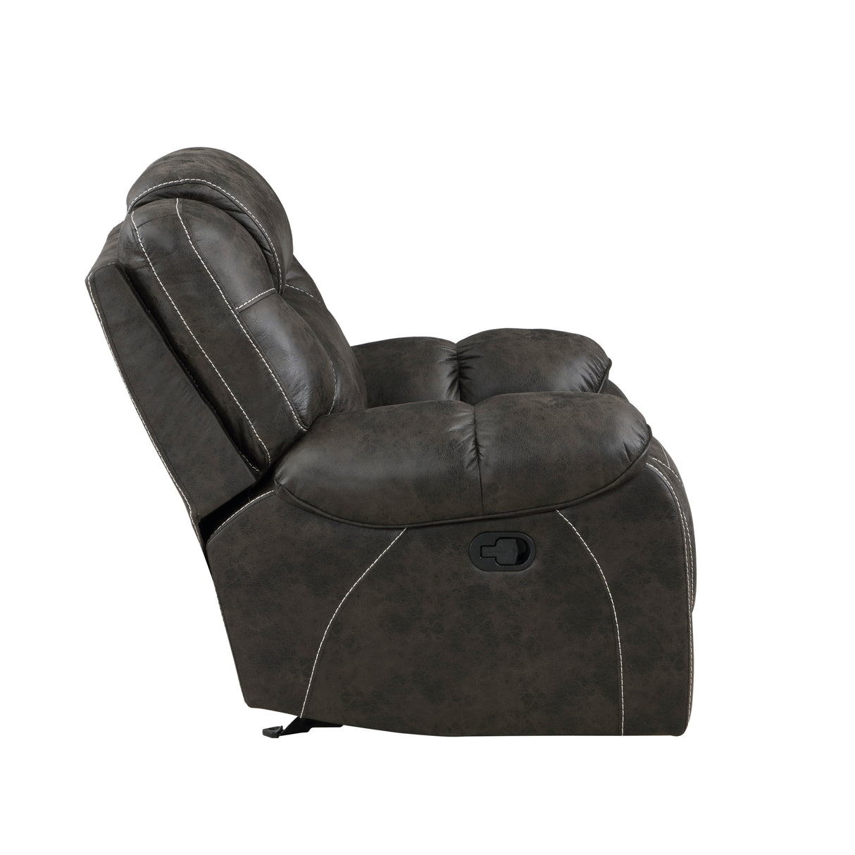 Gainesville Chocolate Microfiber Double Reclining Living Room Set from Homelegance - Luna Furniture