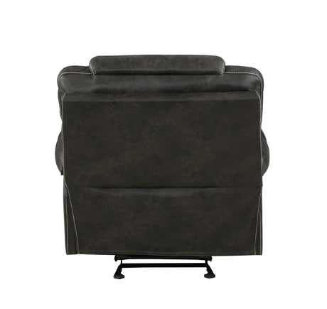 Gainesville Chocolate Microfiber Glider Reclining Chair from Homelegance - Luna Furniture