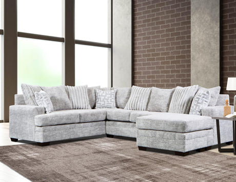 Galatic Oyster RAF Chaise Sectional from Happy Homes - Luna Furniture