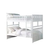 Galen White Full/Full Bunk Bed from Homelegance - Luna Furniture