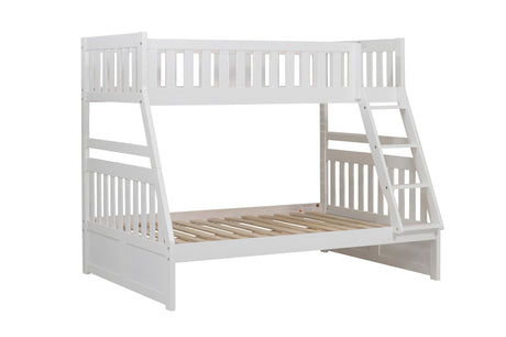 Galen White Twin/Full Bunk Bed from Homelegance - Luna Furniture