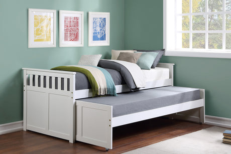 Galen White Twin/Twin Bed from Homelegance - Luna Furniture