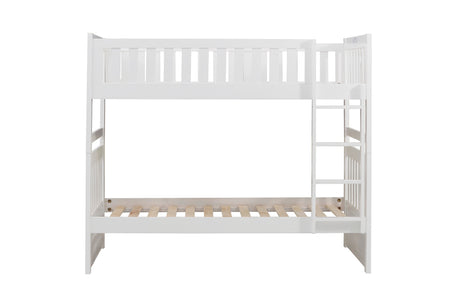 Galen White Twin/Twin Bunk Bed from Homelegance - Luna Furniture