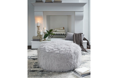 Galice Light Gray Oversized Accent Ottoman from Ashley - Luna Furniture