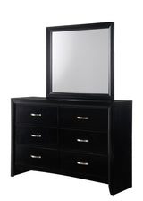 Galinda Black Bedroom Mirror (Mirror Only) from Crown Mark - Luna Furniture