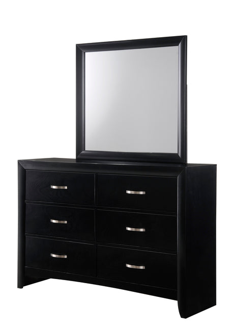 Galinda Black Bedroom Mirror (Mirror Only) from Crown Mark - Luna Furniture