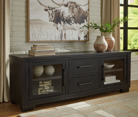 Galliden Black 80" TV Stand from Ashley - Luna Furniture