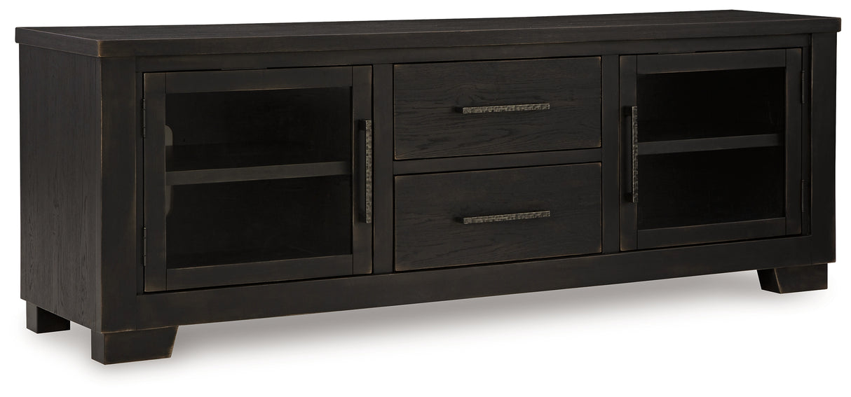 Galliden Black 80" TV Stand from Ashley - Luna Furniture